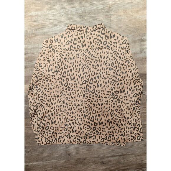 Andree by Unit Womens 2x Tan Cheetah Full Zip Jacket SOFT - Picture 6 of 10